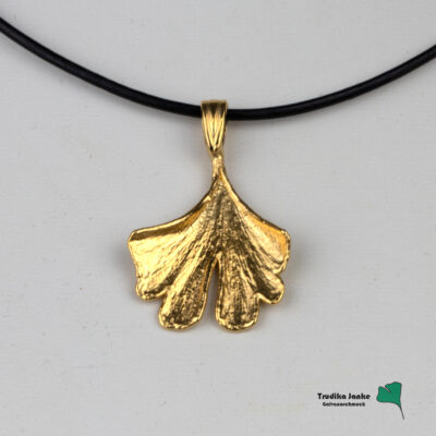 Ginkgoblatt vergoldet