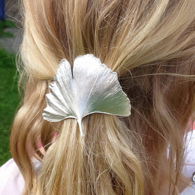 Haarspange Ginkgoblatt